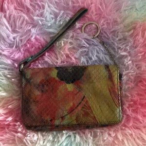 Hobo-leather wristlet